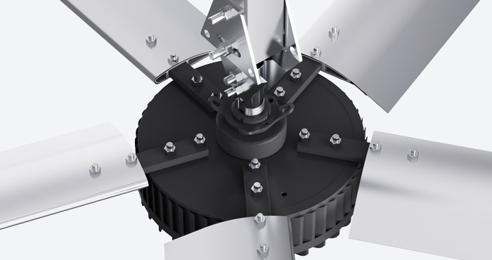 凡銳系列工業大風扇連接結構