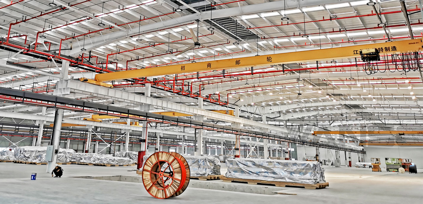 輪船制造車間永磁大型工業吊扇