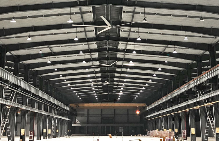 蕪湖玻璃廠工業大風扇冷卻降溫