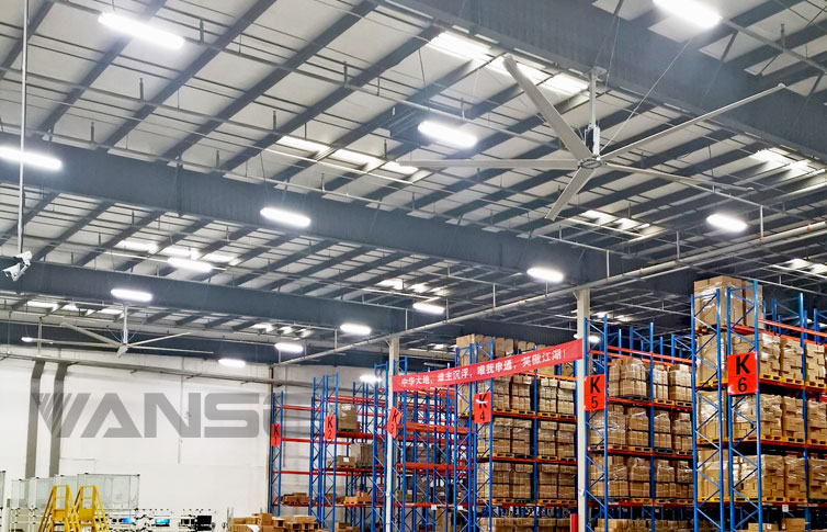 蘇州申通快遞倉庫工業大吊扇