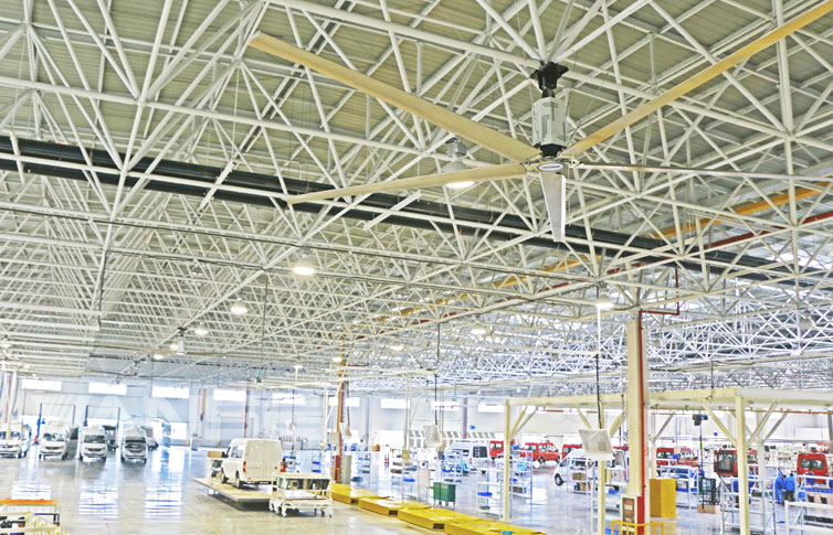 上汽集團工業(yè)大風扇通風降溫