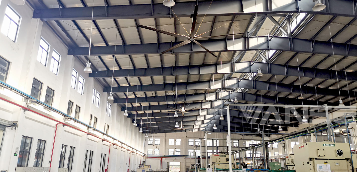 中國航天加工車間工業大風扇