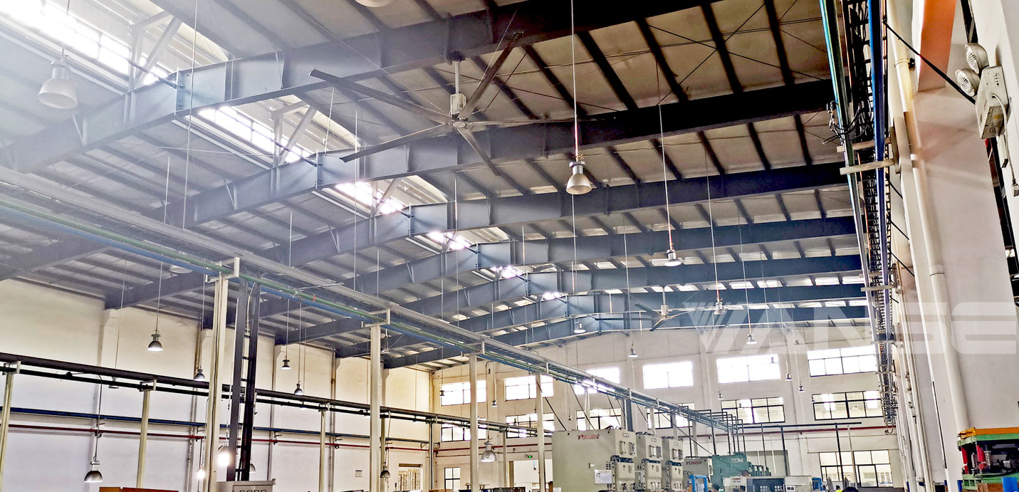 中國航天加工車間工業大風扇