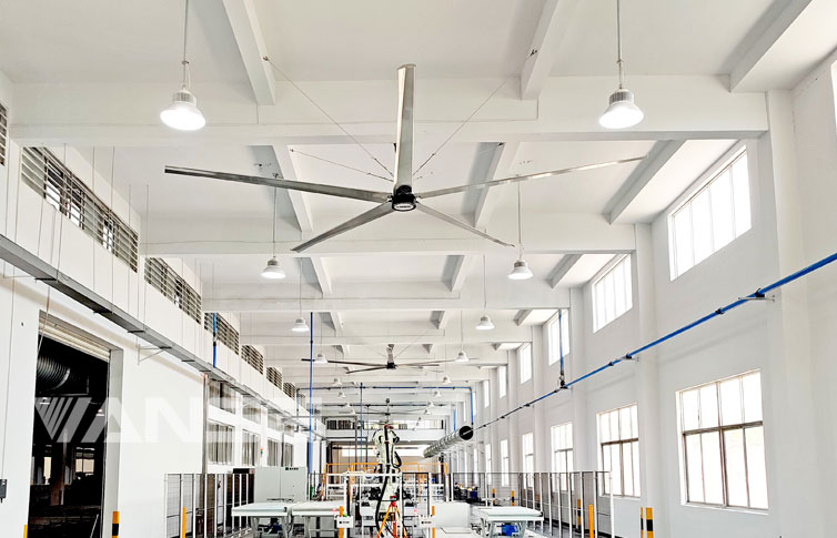 常州新能源車間工業大吊扇通風除濕