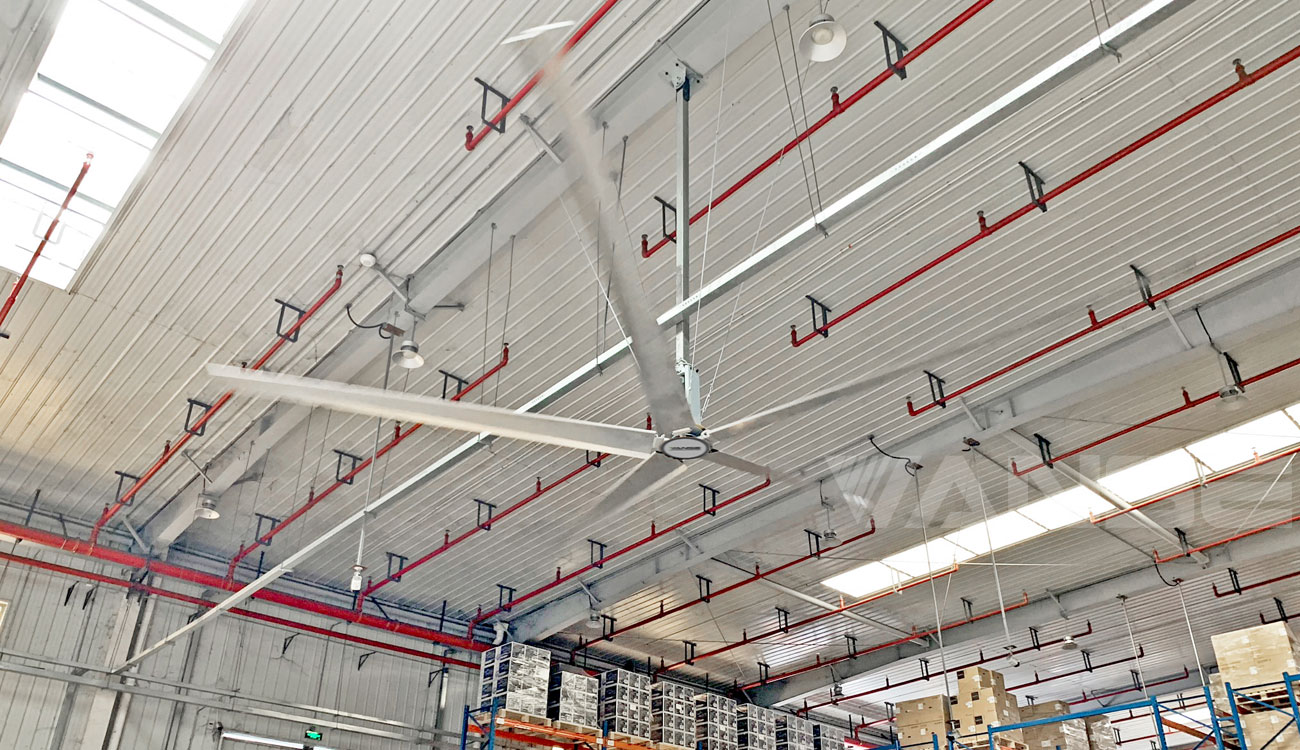 上海嘉里物流倉庫工業大風扇降溫