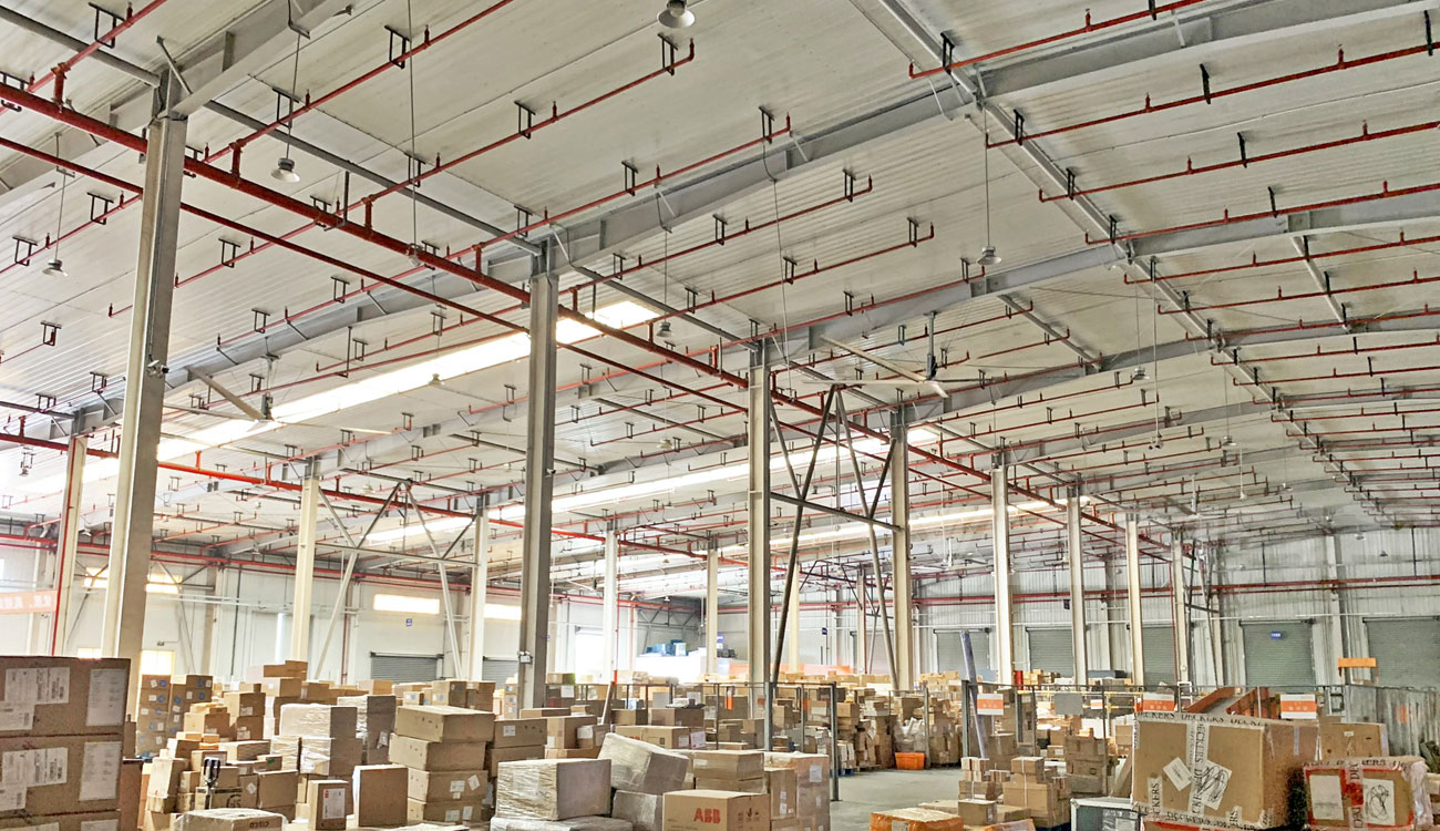 上海嘉里物流倉庫工業大風扇降溫